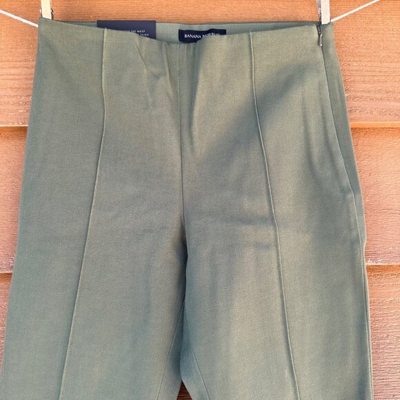 Banana Republic Sage Green Sloan Legging Bi-Stretch Ankle Pants Size 4 NWT - Picture 2 of 16